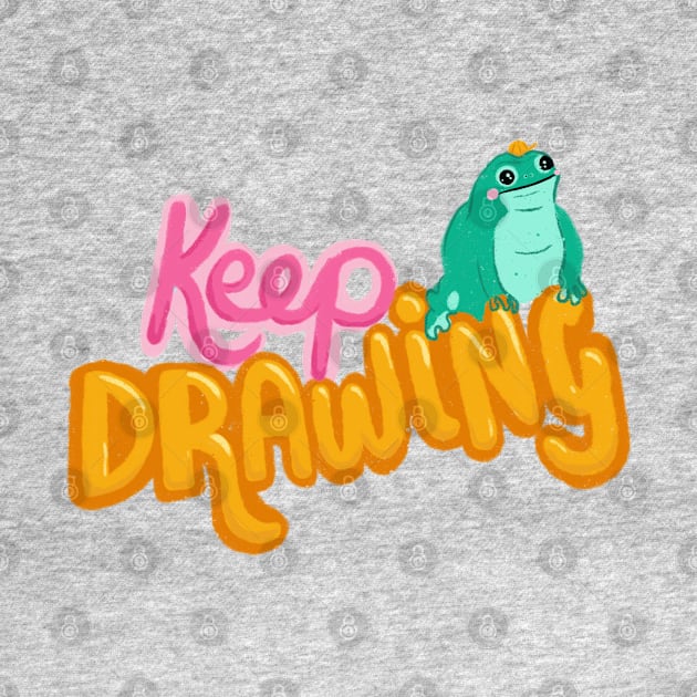 Joseph the encouragement frog wants you to keep drawing by KodiakMilly